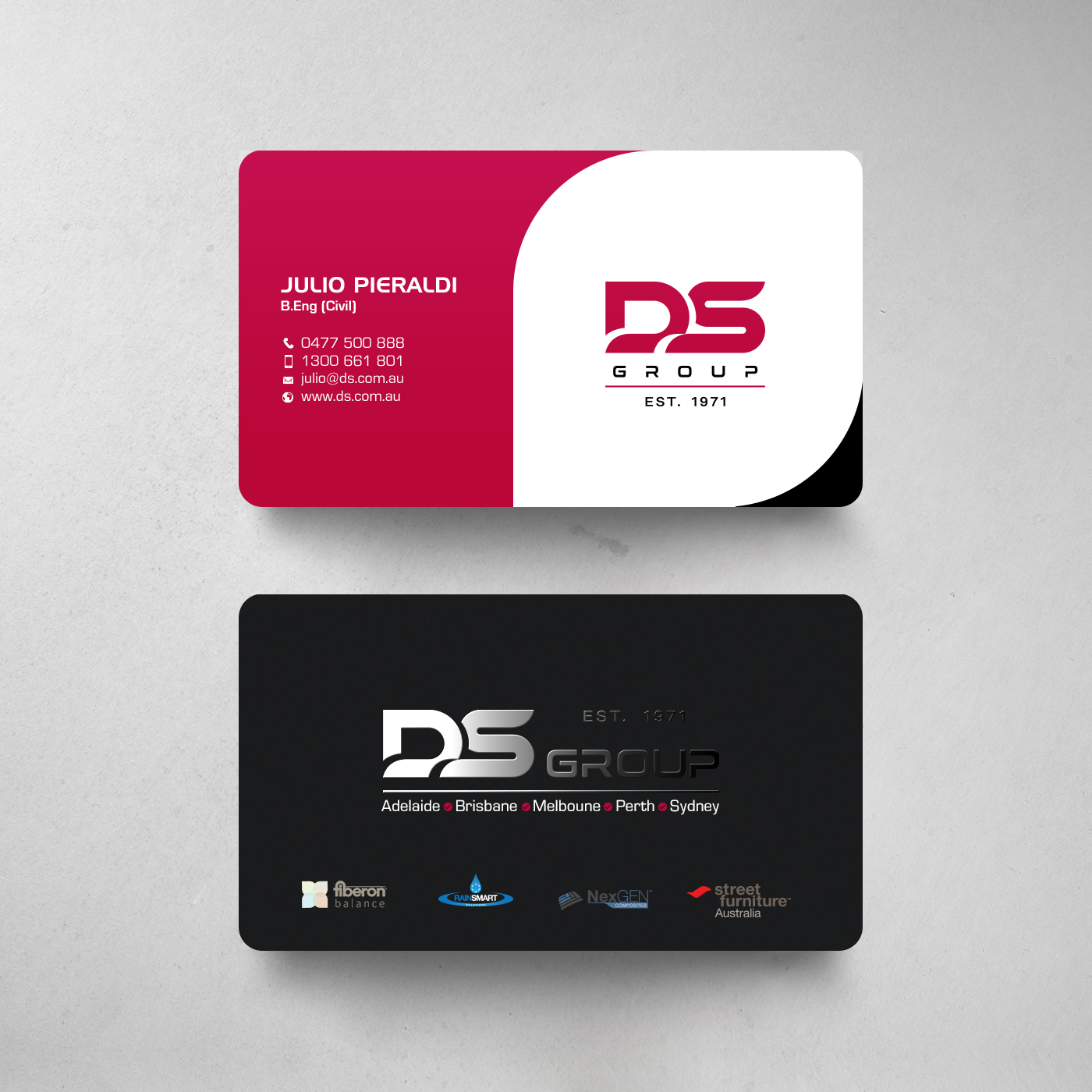 Diseño de Tarjeta de Presentación por chandrayaan.creative para DS Agencies Pty Ltd | Diseño #28051893