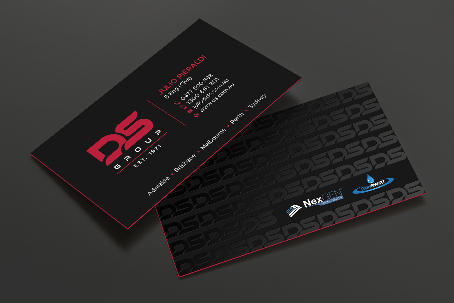 Visitenkarten-Design von DesignShout für DS Agencies Pty Ltd | Design #28059213