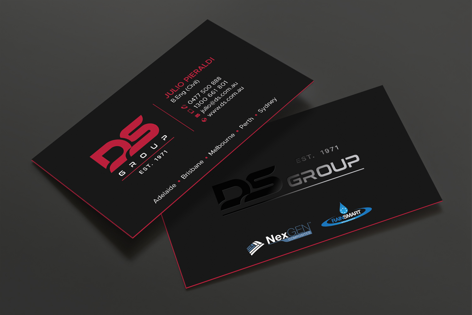 Visitenkarten-Design von DesignShout für DS Agencies Pty Ltd | Design #28059274