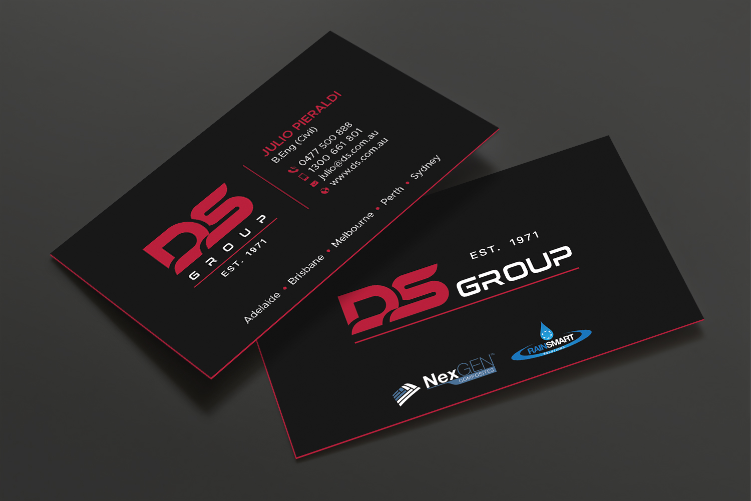 Visitenkarten-Design von DesignShout für DS Agencies Pty Ltd | Design #28059276