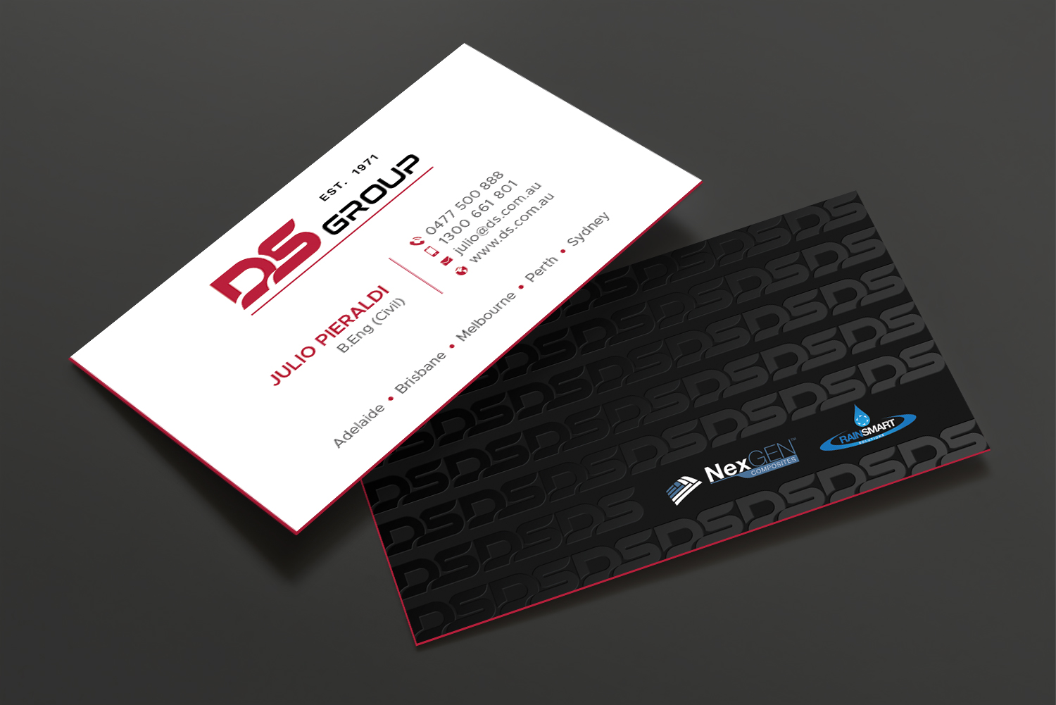 Visitenkarten-Design von DesignShout für DS Agencies Pty Ltd | Design #28059326