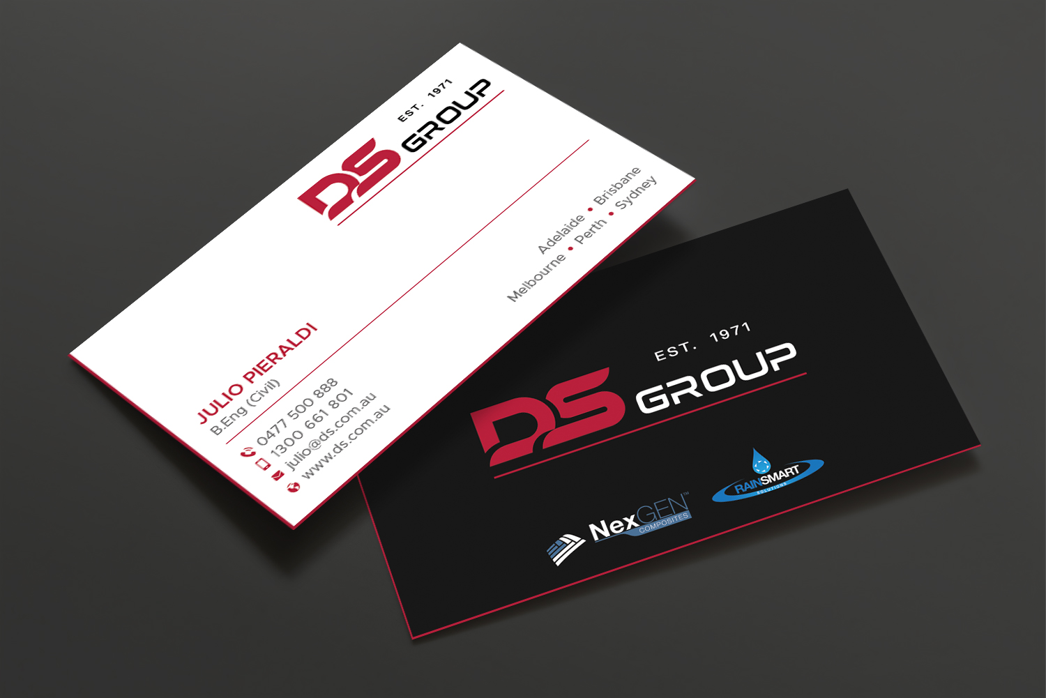 Visitenkarten-Design von DesignShout für DS Agencies Pty Ltd | Design #28059391