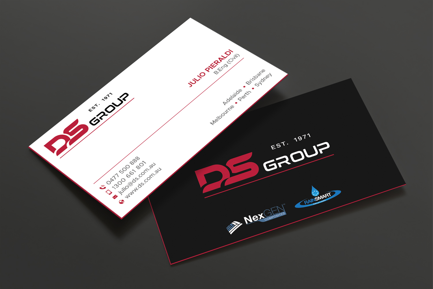 Visitenkarten-Design von DesignShout für DS Agencies Pty Ltd | Design #28059392