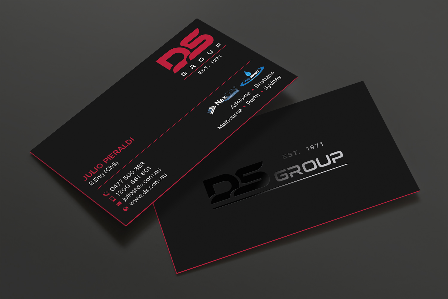 Visitenkarten-Design von DesignShout für DS Agencies Pty Ltd | Design #28059553