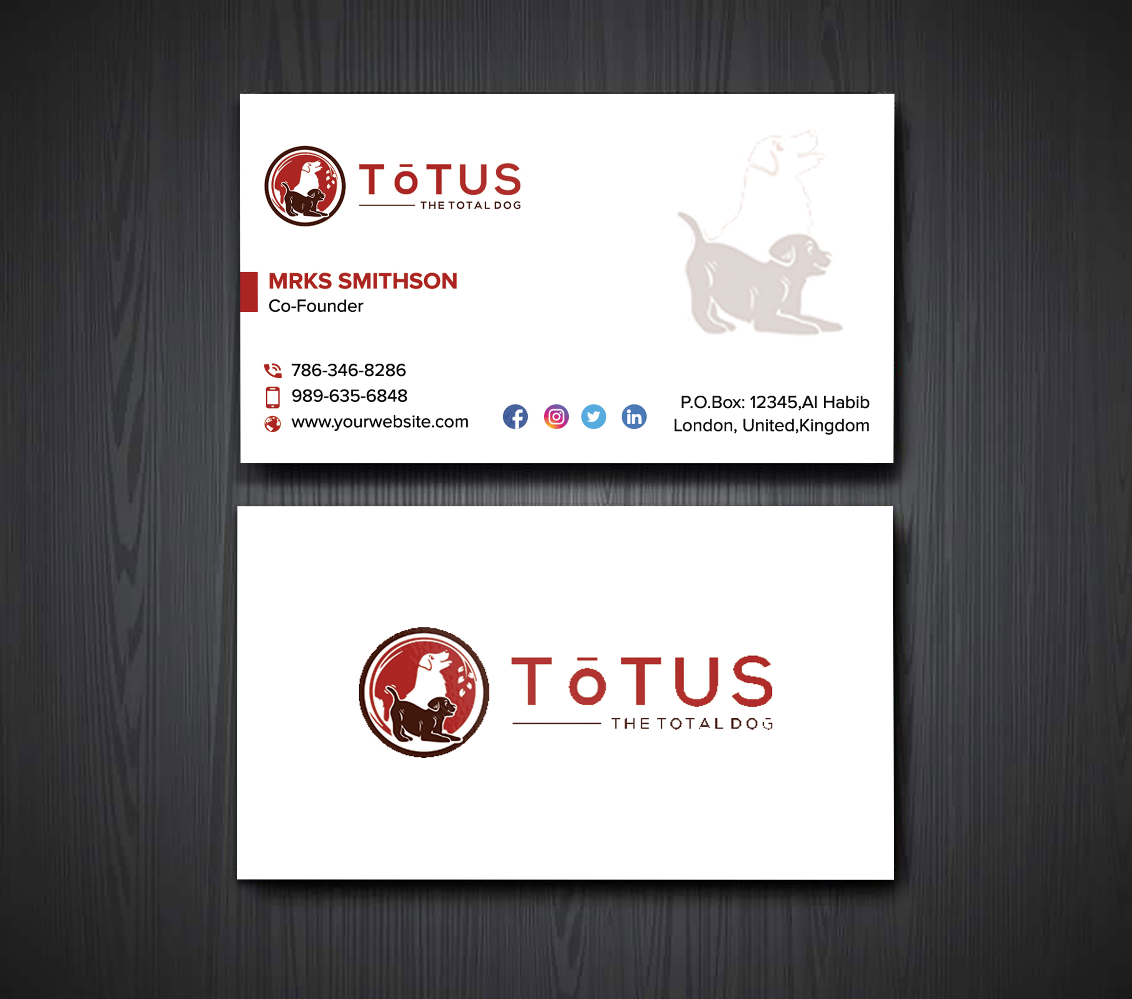 Business Card Design by sadikul islam for My Primal Dog | Design #28049015