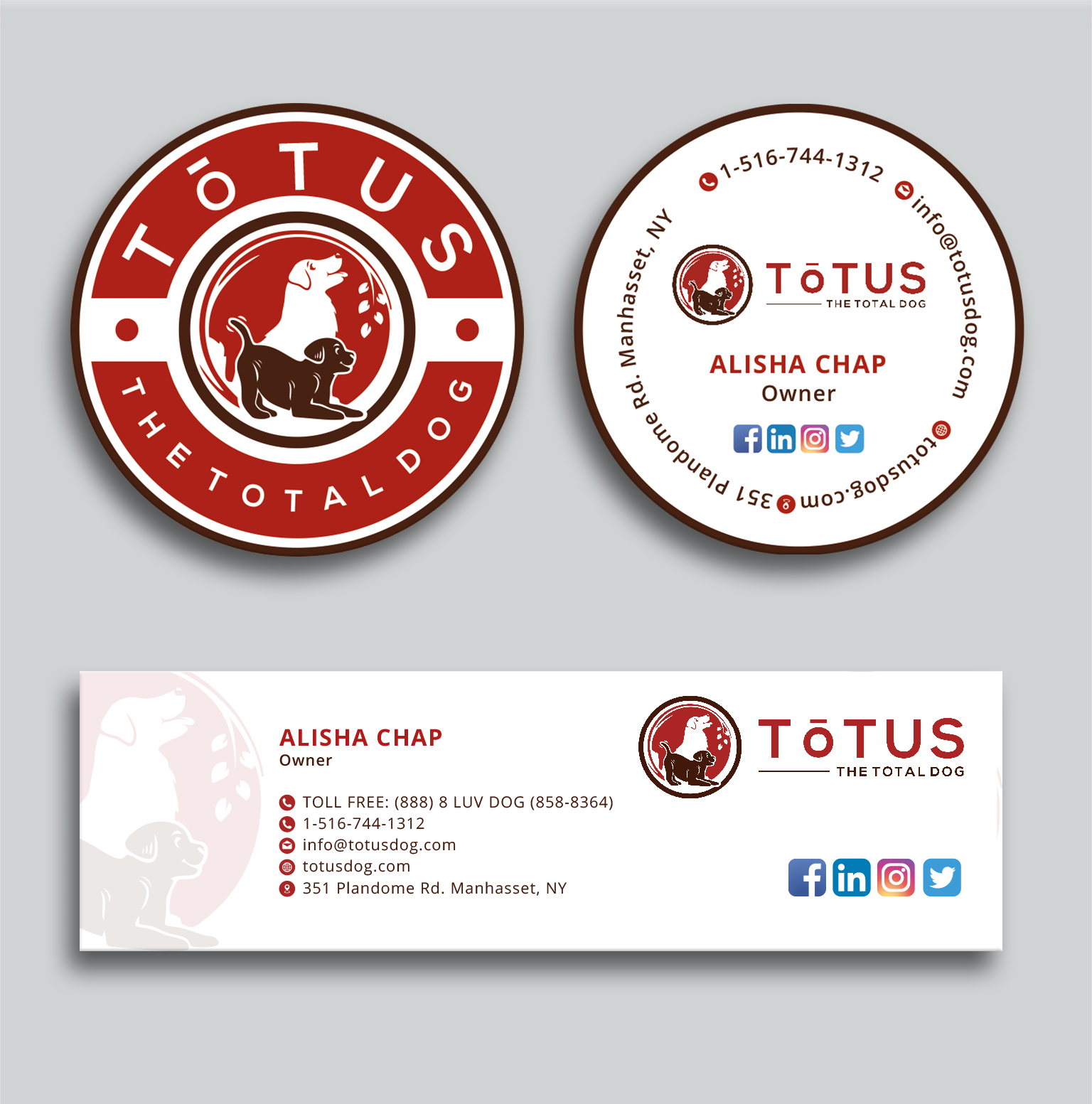 Business Card Design by Creative Moon Design for My Primal Dog | Design #28052083