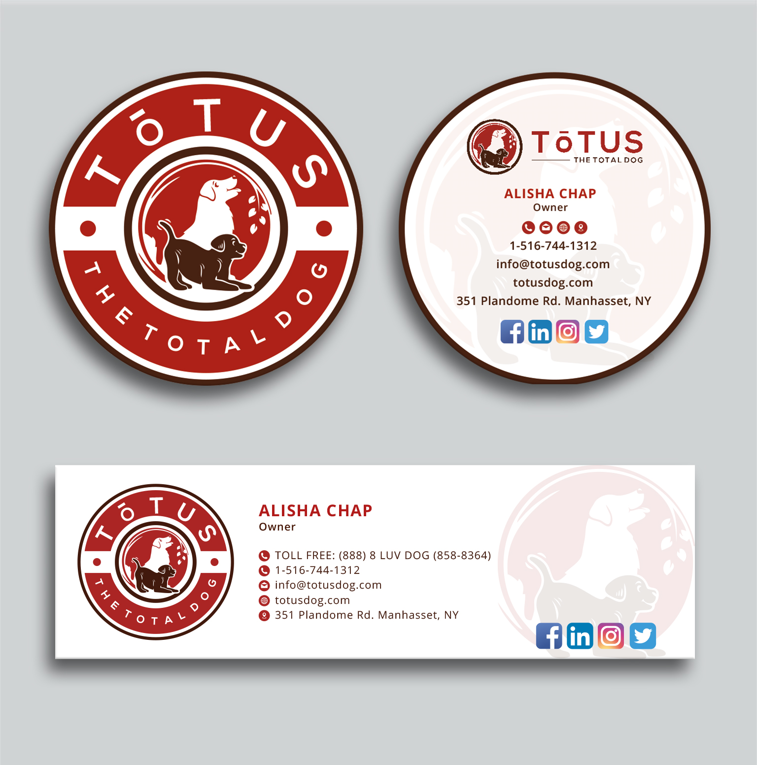 Business Card Design by Creative Moon Design for My Primal Dog | Design #28052084