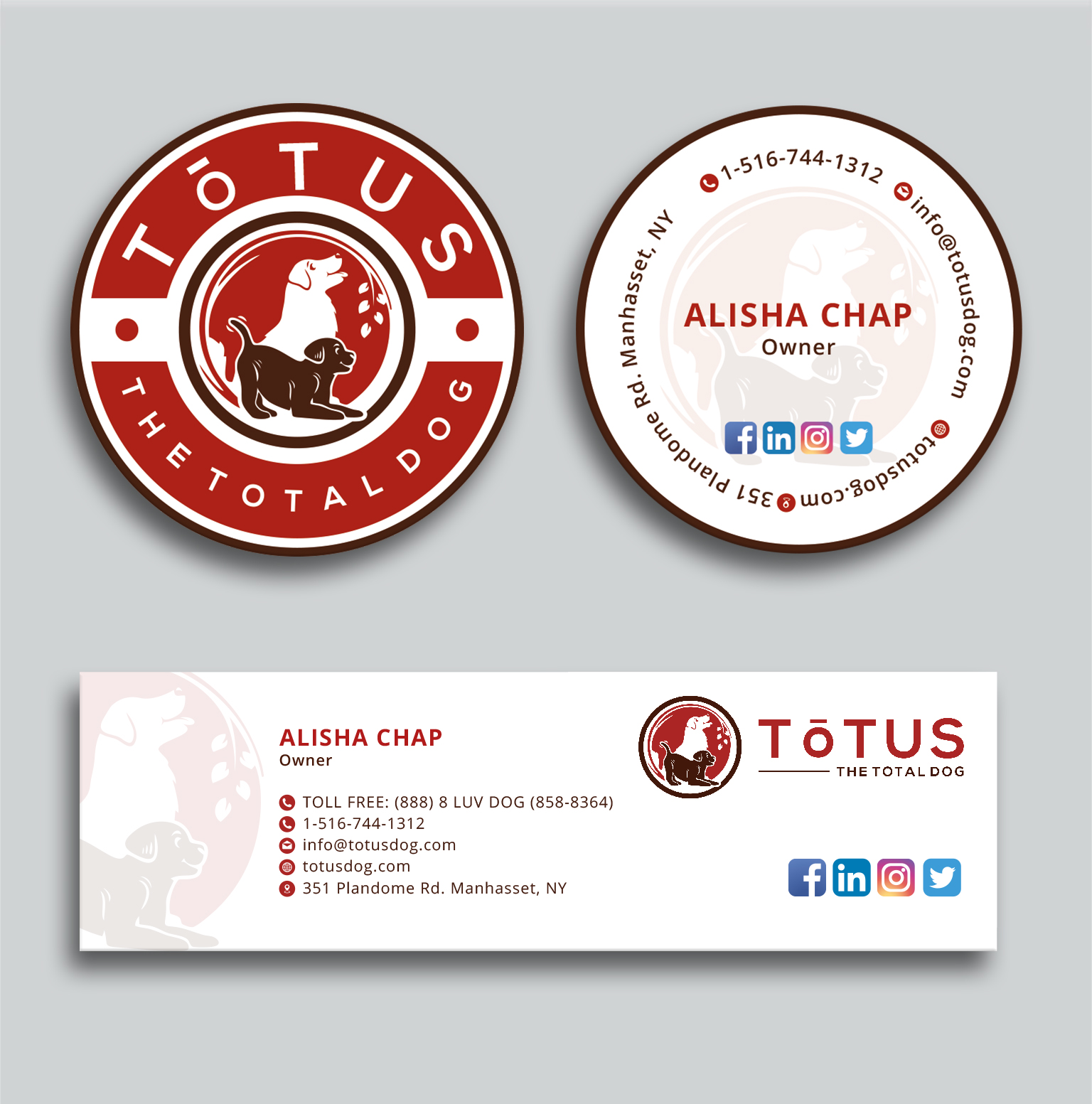 Business Card Design by Creative Moon Design for My Primal Dog | Design #28052085