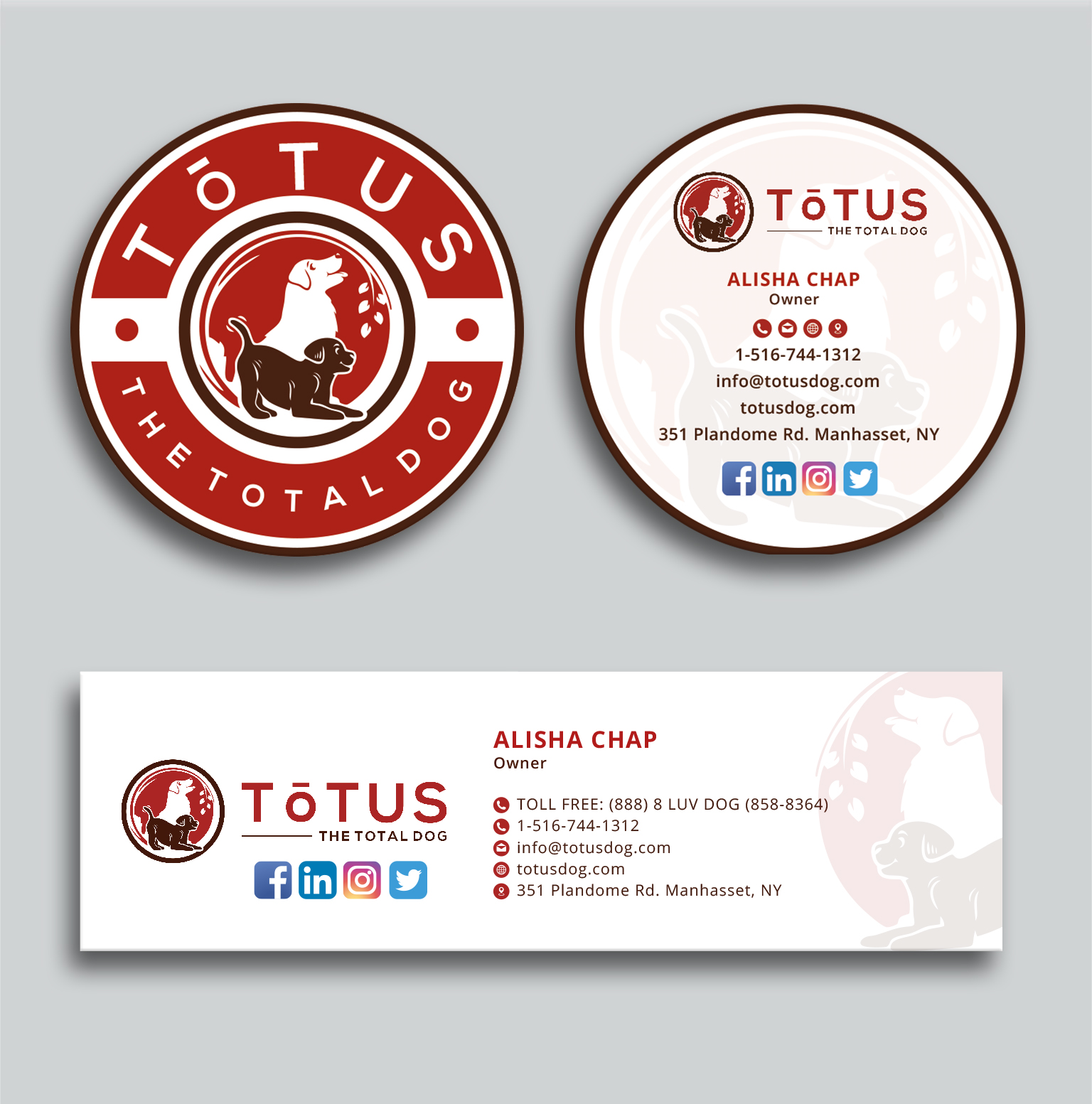 Business Card Design by Creative Moon Design for My Primal Dog | Design #28052086