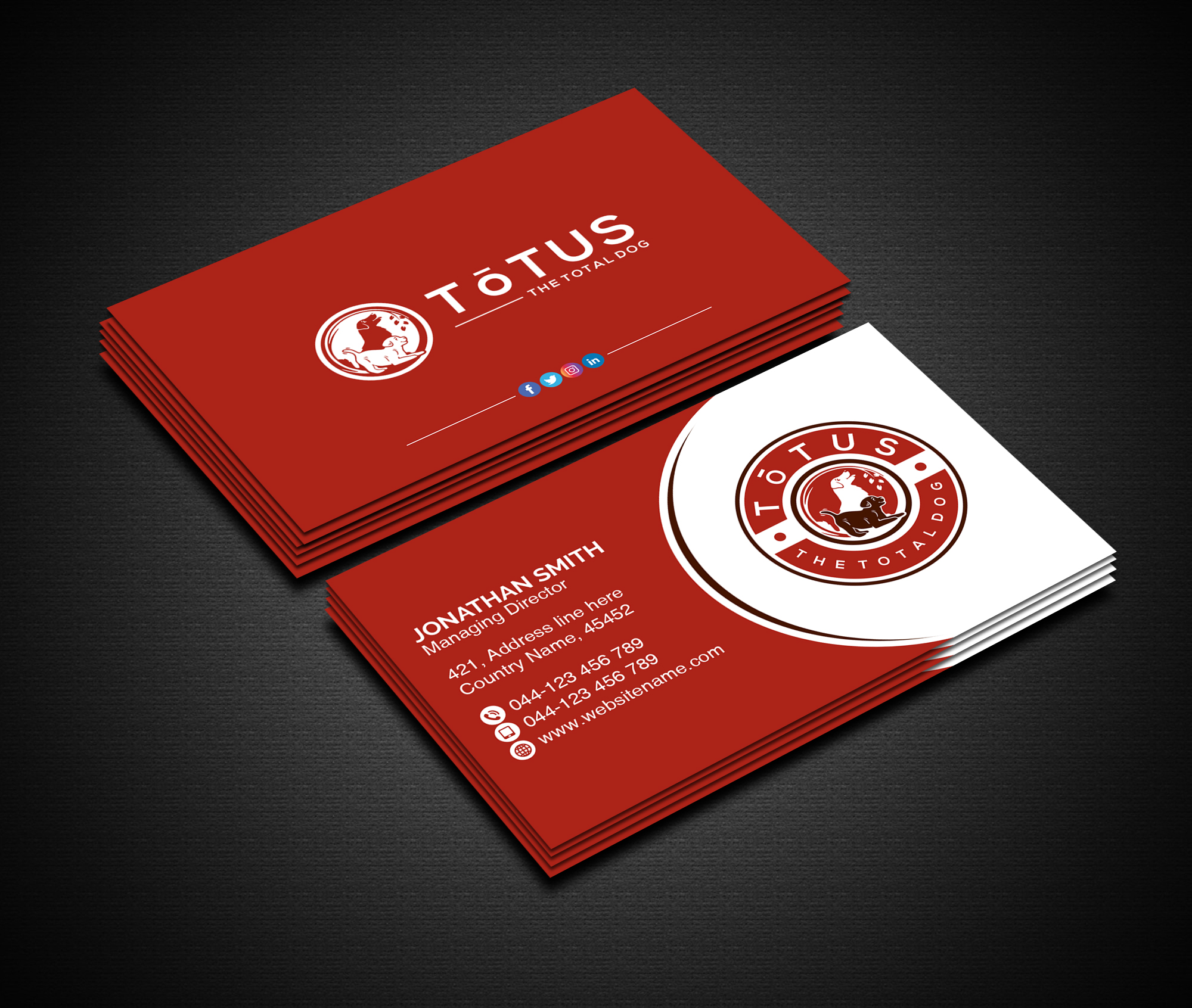 Business Card Design by Creations Box 2015 for My Primal Dog | Design #28052807