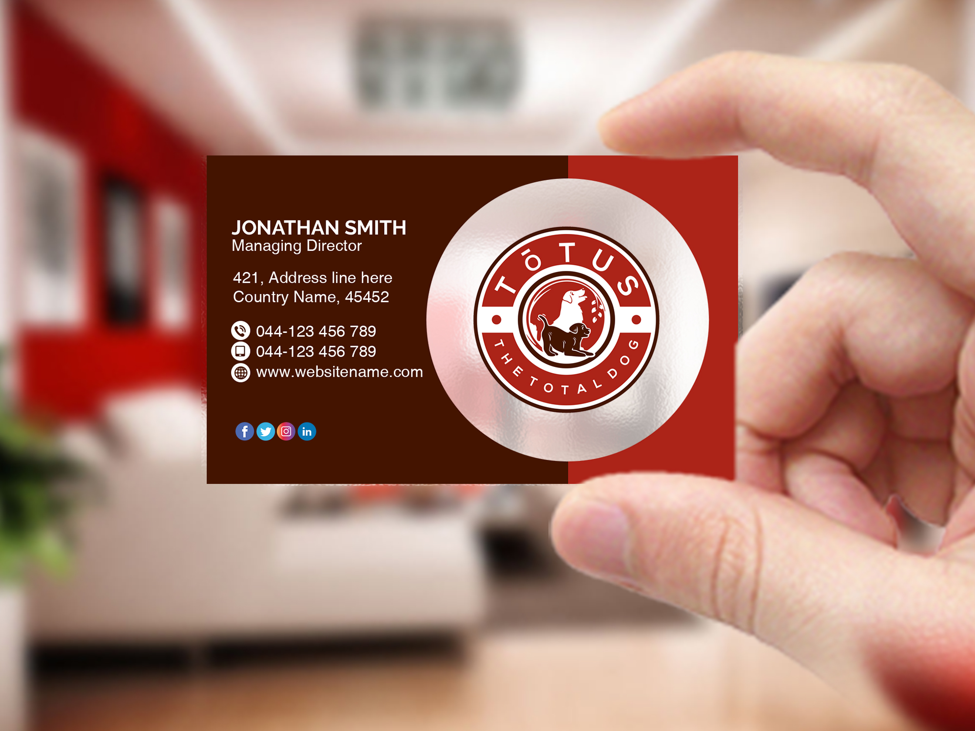 Business Card Design by Creations Box 2015 for My Primal Dog | Design #28052811