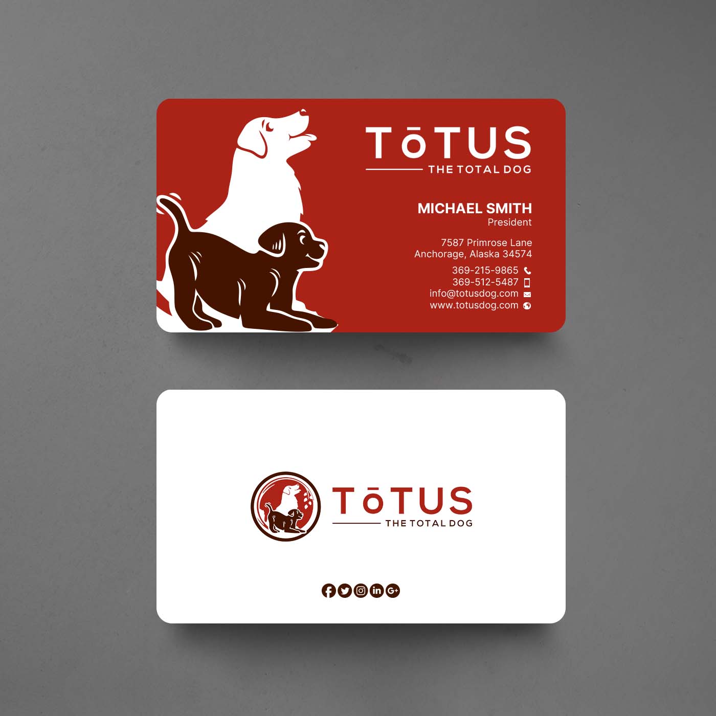 Diseño de Tarjeta de Presentación por chandrayaan.creative para My Primal Dog | Diseño #28051411