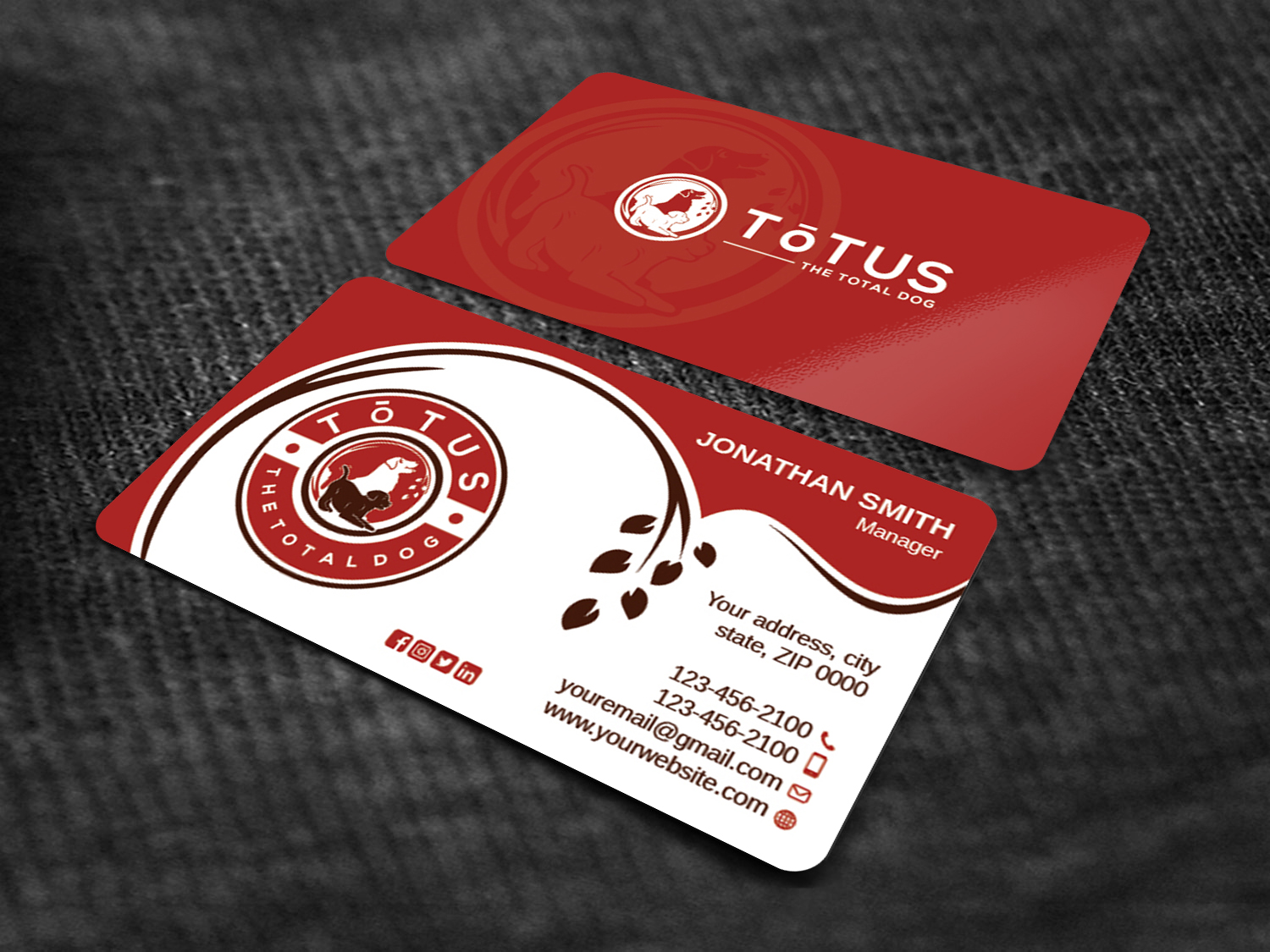 Visitenkarten-Design von Imagine design000 für My Primal Dog | Design #28049789