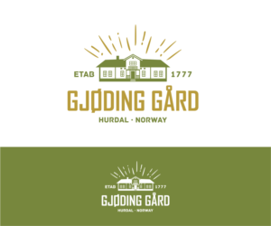 Gjøding Gård  - Etablert 1777 | Diseño de Logo por luiz otavio I DESIGN