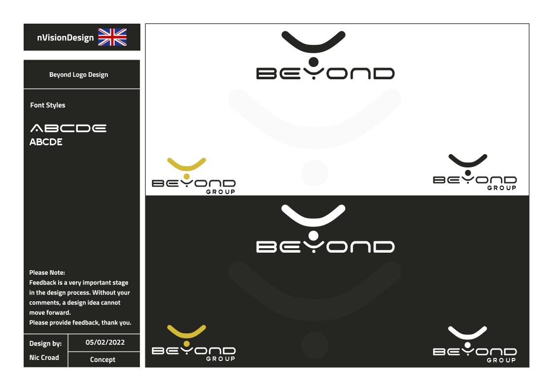 Logo Design by nvisiondesign.co.uk for Beyond Group KlG | Design #28072275