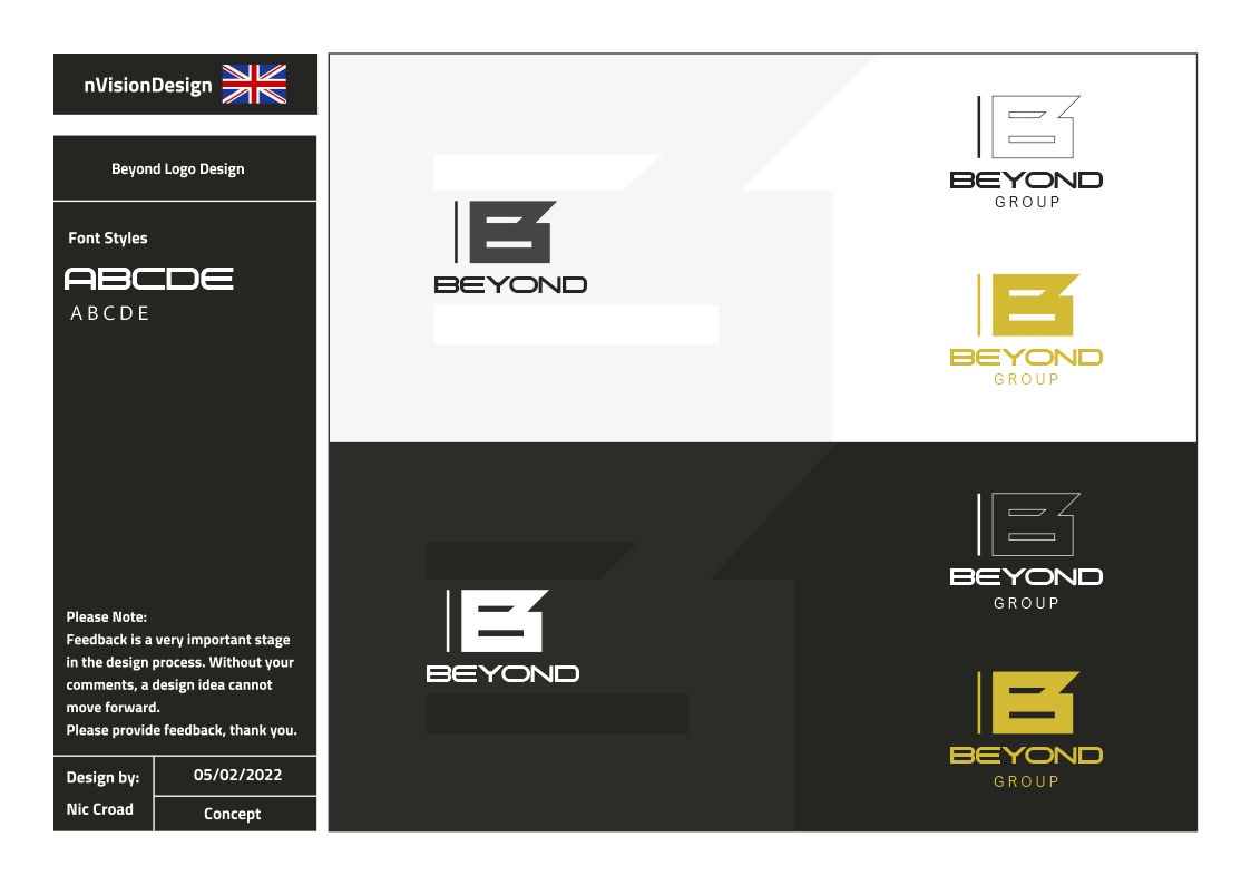 Logo Design by nvisiondesign.co.uk for Beyond Group KlG | Design #28072427