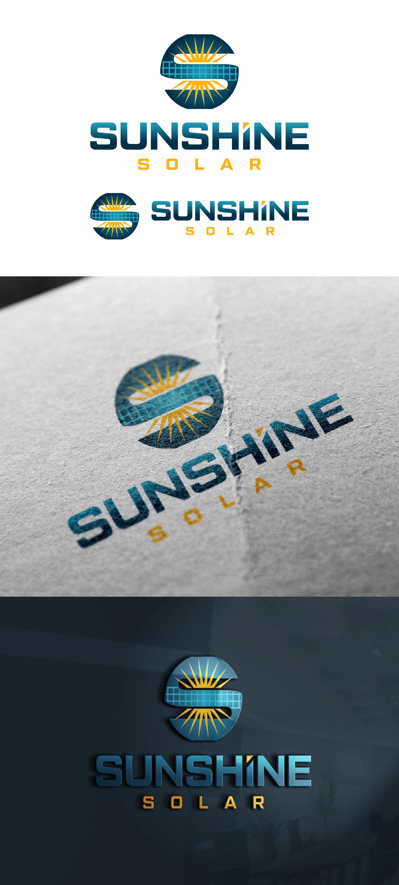 Logo Design by sangeloenriquez for Sunshine Solar AZ | Design #28054158
