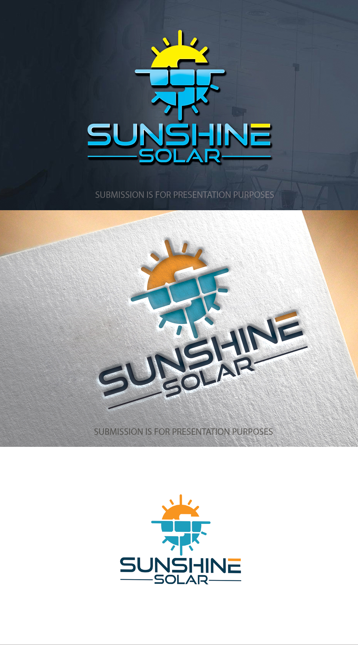 Logo Design by graphicevolution for Sunshine Solar AZ | Design #28051637