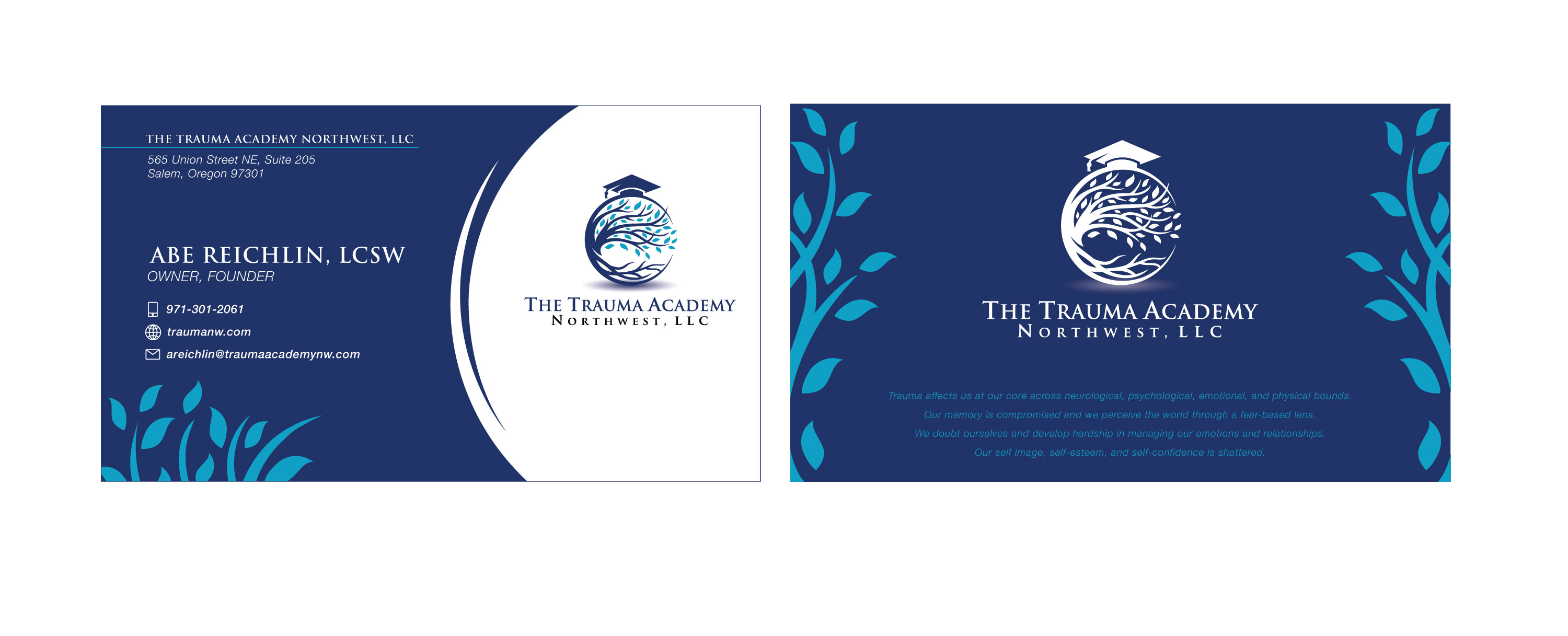 Design de Carte de Visite par Manhkokoro pour The Trauma Academy Northwest, LLC | Design #28082326