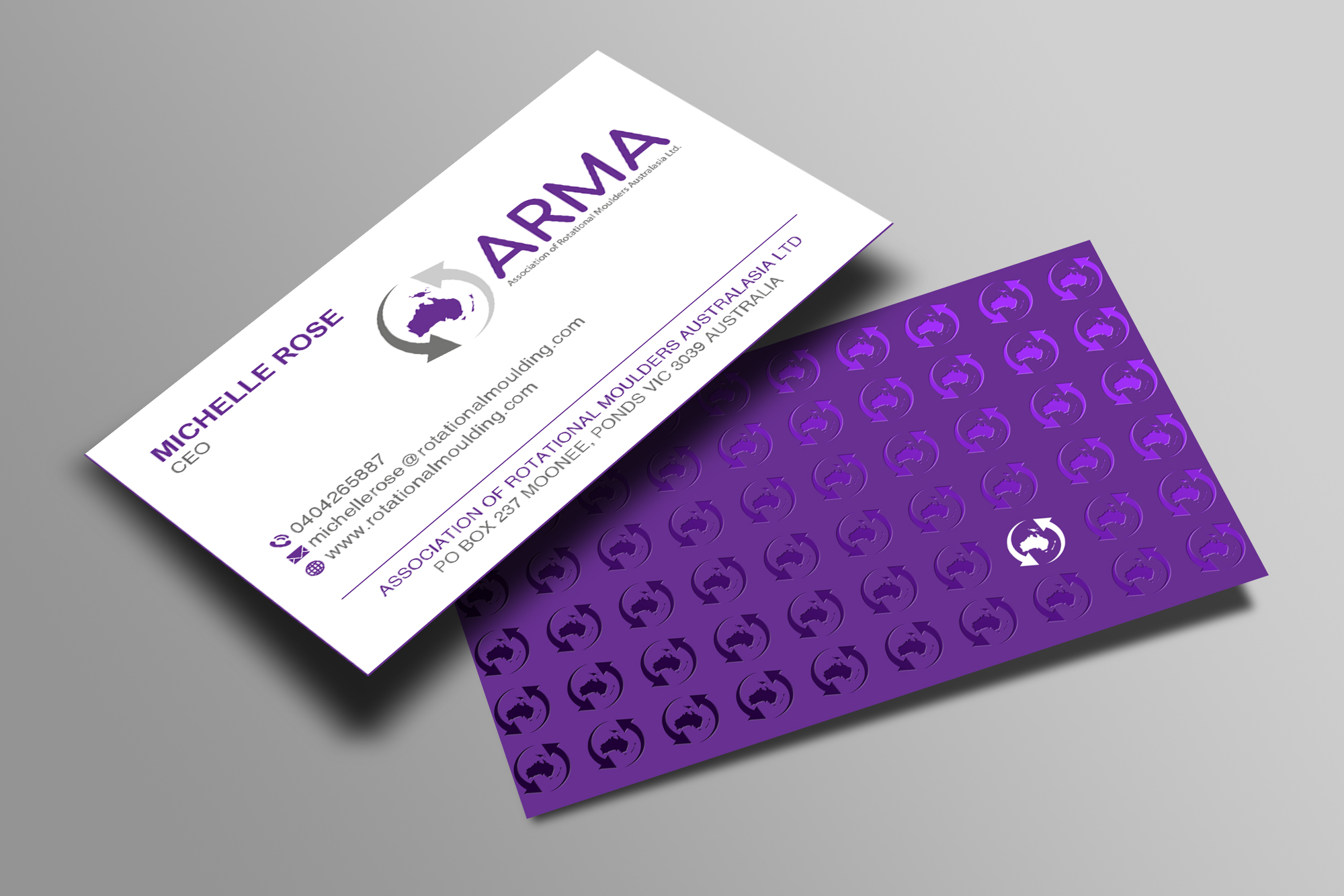 Business Card Design by Creations Box 2015 for Association of Rotational Moulders Australasia | Design #28054629