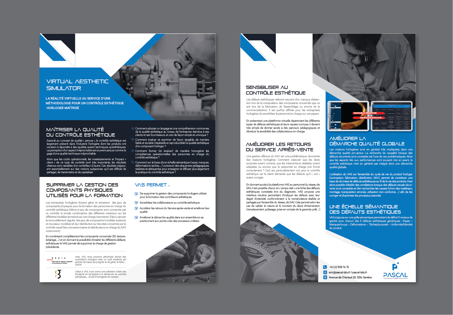 Brochure Design by alex989 for PASCAL Lab | Design #28058887