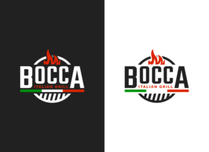 Bocca     Pasta . Grill . Bar | Logo Design by _Abdulloh