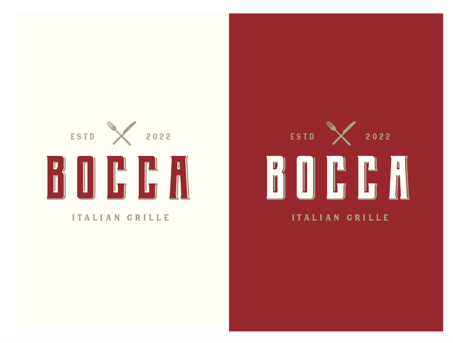 Logo Design by wonderland for Bocca  | Design #28063623