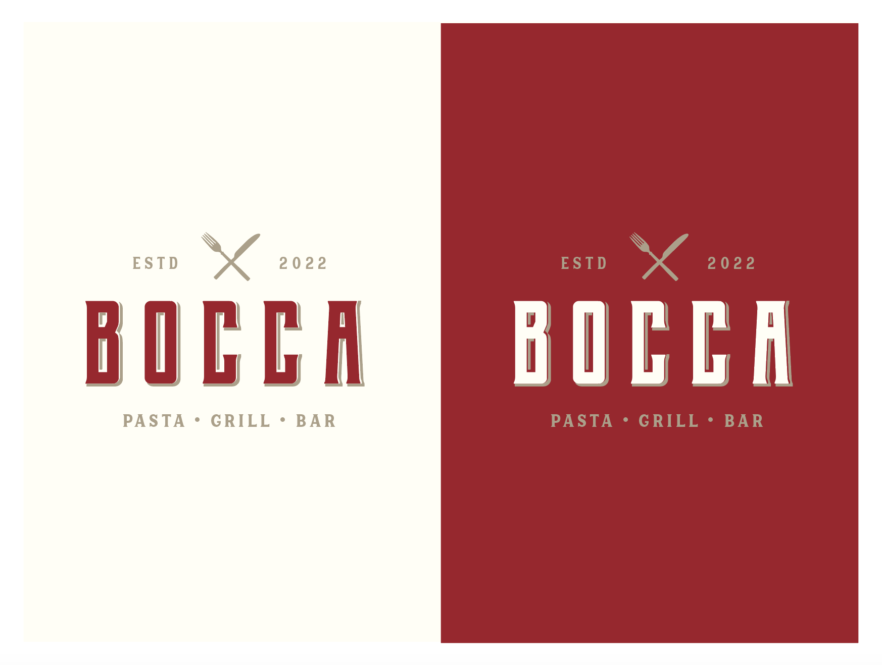 Logo Design by wonderland for Bocca  | Design #28087578