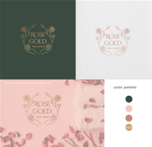 Rose Gold Wellness | Logo Design by Birdcage