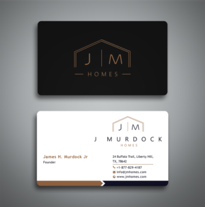 Business Card Design by Cretive Moon for J Murdock Homes | Design #28061635