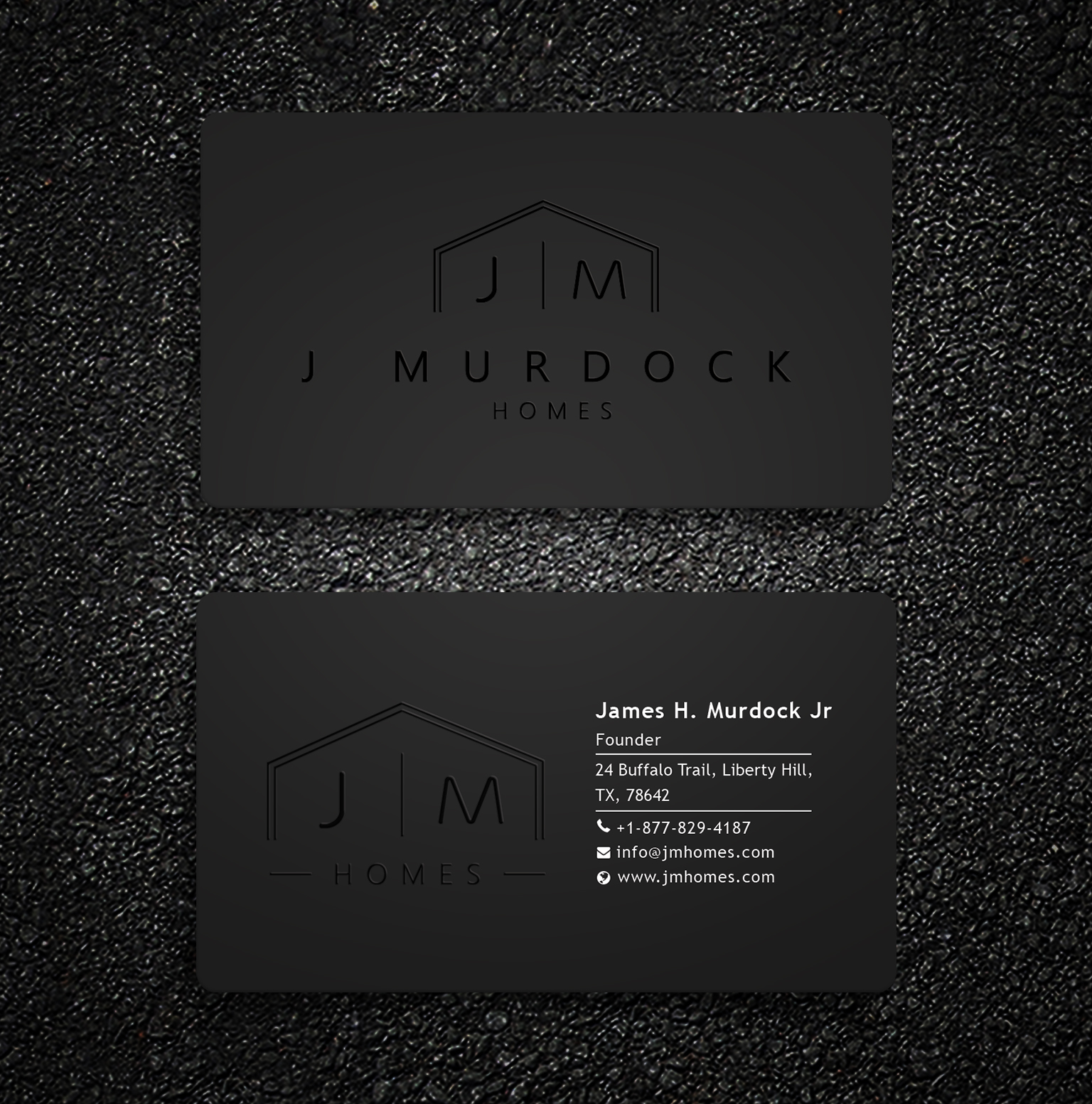 Diseño de Tarjeta de Presentación por Creative Moon Design para J Murdock Homes | Diseño #28061636