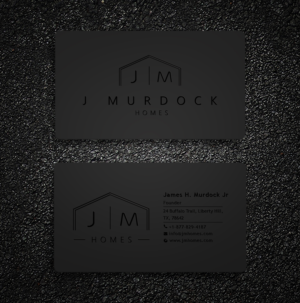 Diseño de Tarjeta de Presentación por Creative Moon Design para J Murdock Homes | Diseño: #28061637