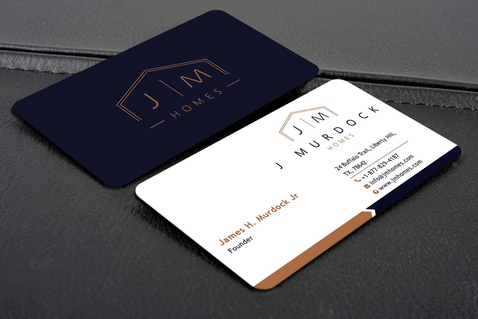 Diseño de Tarjeta de Presentación por Creative Moon Design para J Murdock Homes | Diseño #28061638