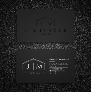 Diseño de Tarjeta de Presentación por Creative Moon Design para J Murdock Homes | Diseño: #28061639