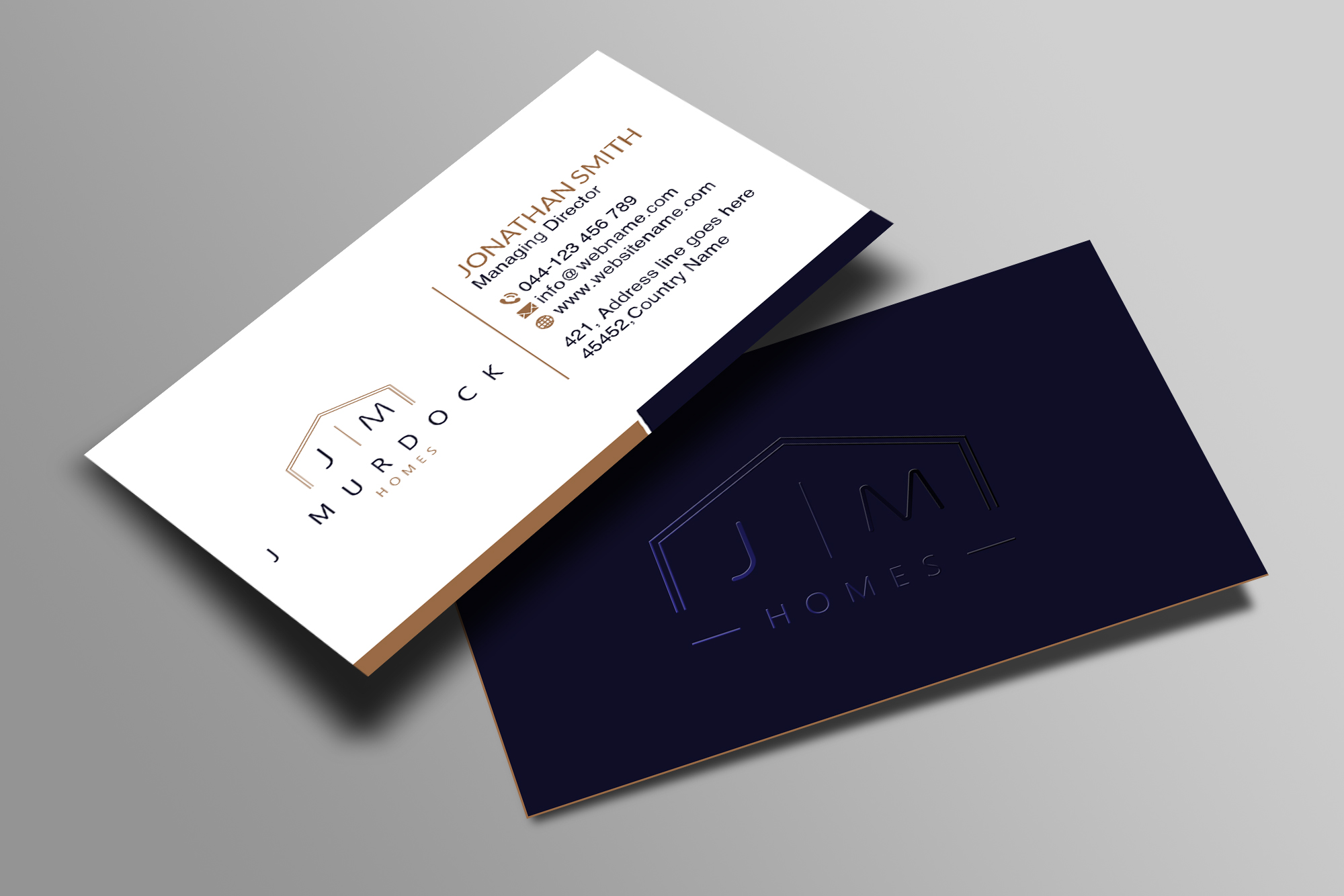 Diseño de Tarjeta de Presentación por Creations Box 2015 para J Murdock Homes | Diseño #28065157