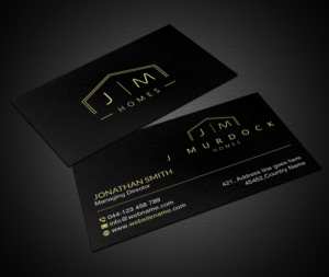 Diseño de Tarjeta de Presentación por Creations Box 2015 para J Murdock Homes | Diseño: #28065176