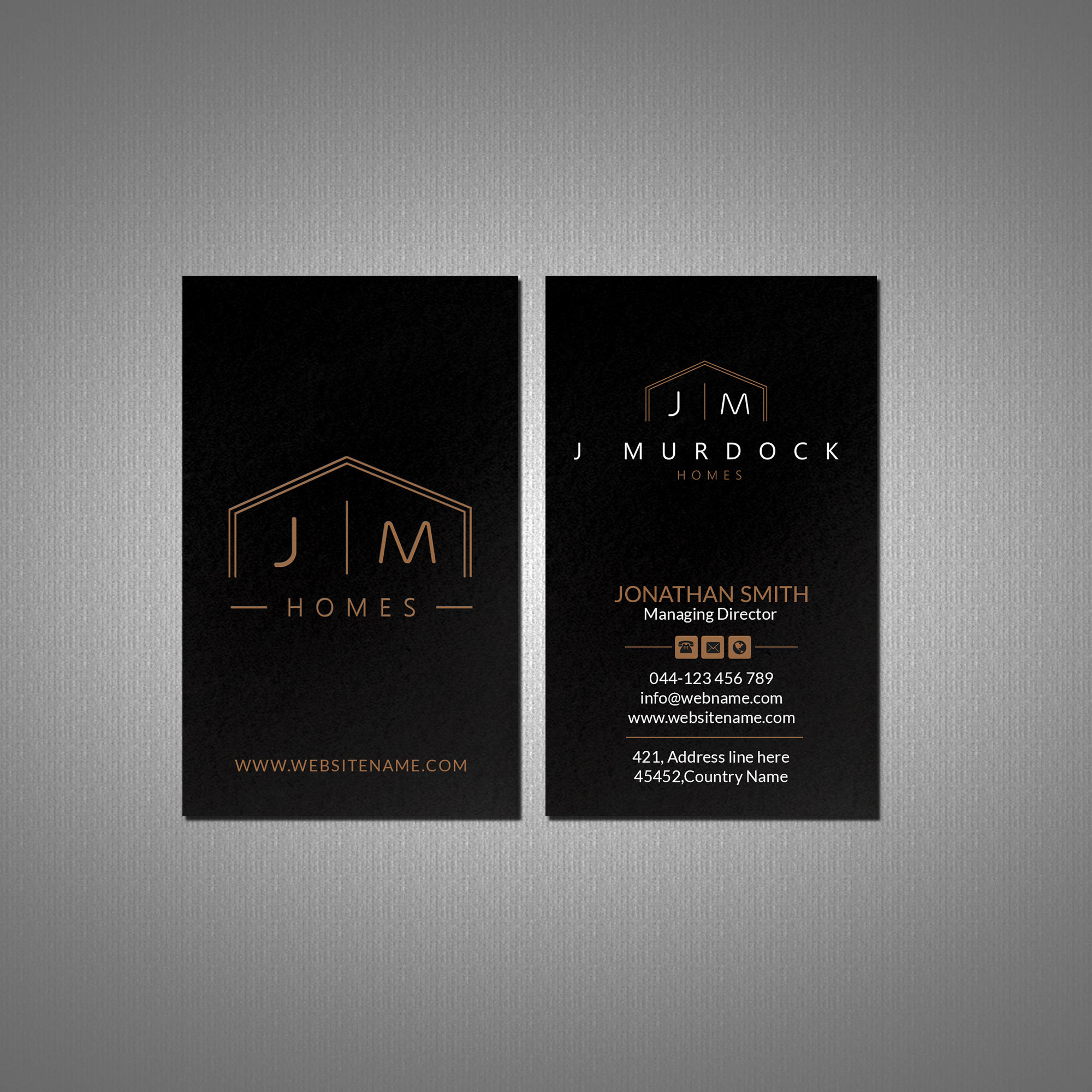 Design de Carte de Visite par Creations Box 2015 pour J Murdock Homes | Design #28065179