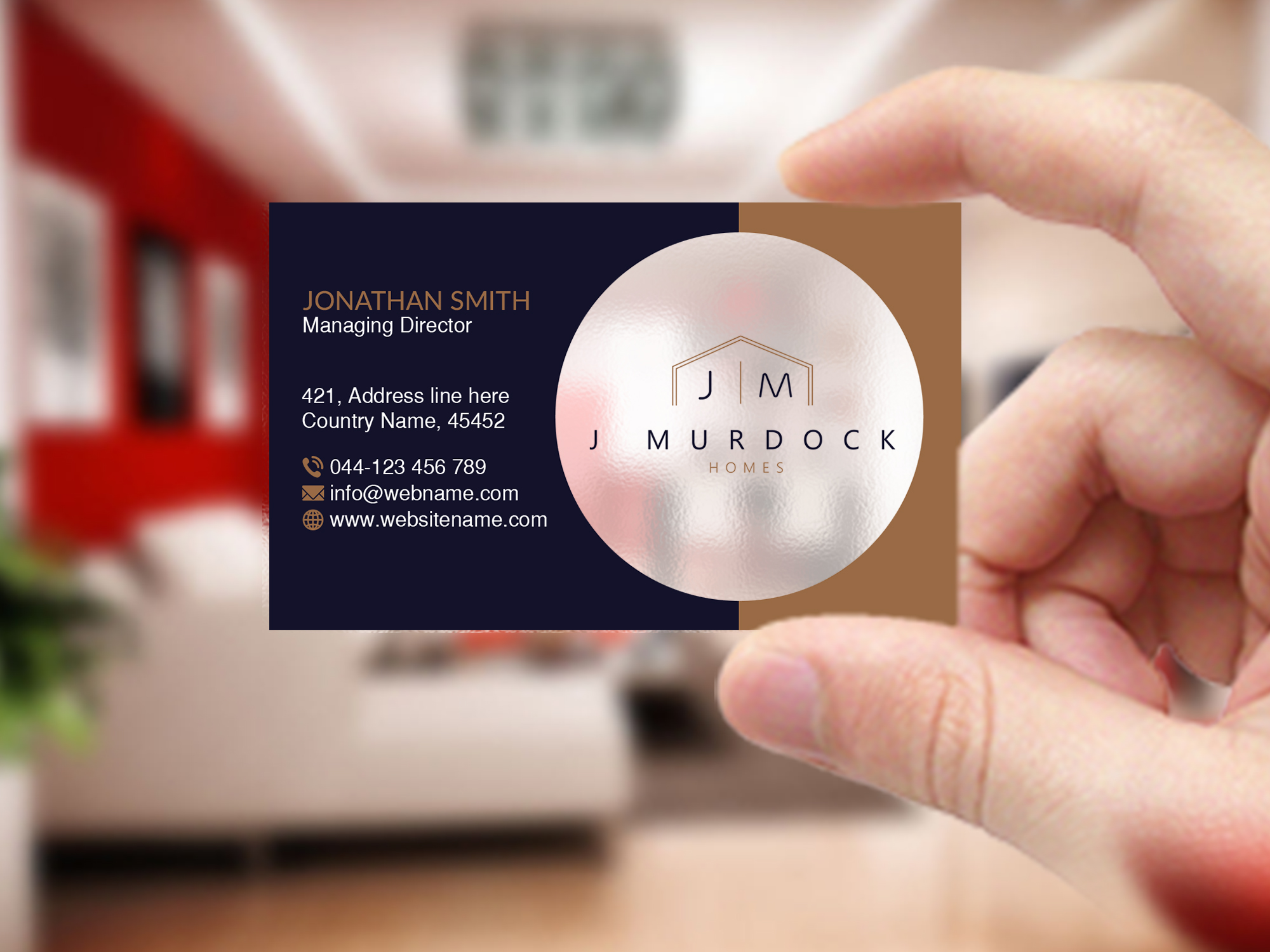 Diseño de Tarjeta de Presentación por Creations Box 2015 para J Murdock Homes | Diseño #28065185