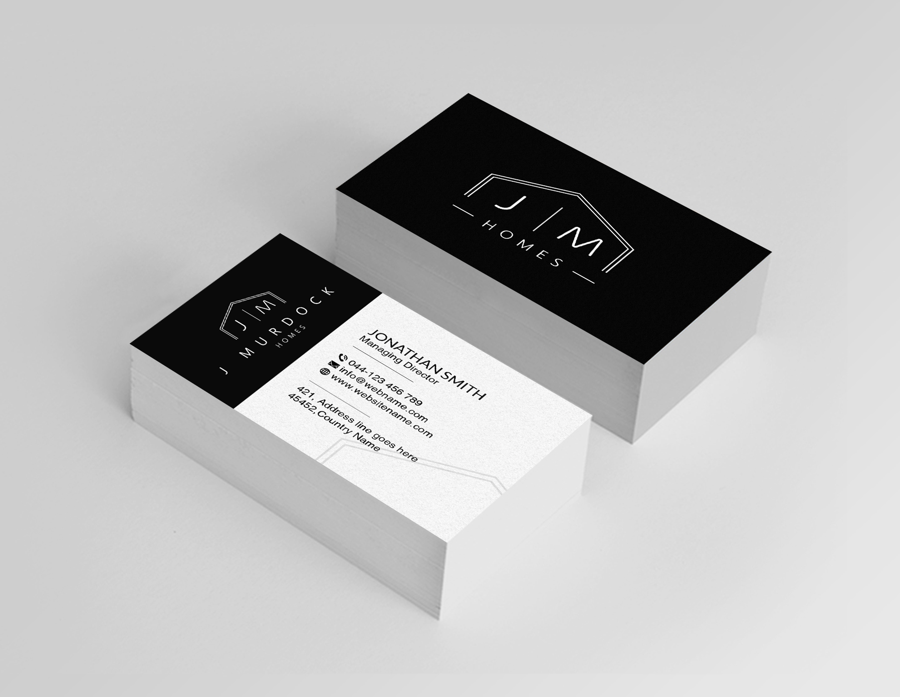 Diseño de Tarjeta de Presentación por Creations Box 2015 para J Murdock Homes | Diseño #28065194