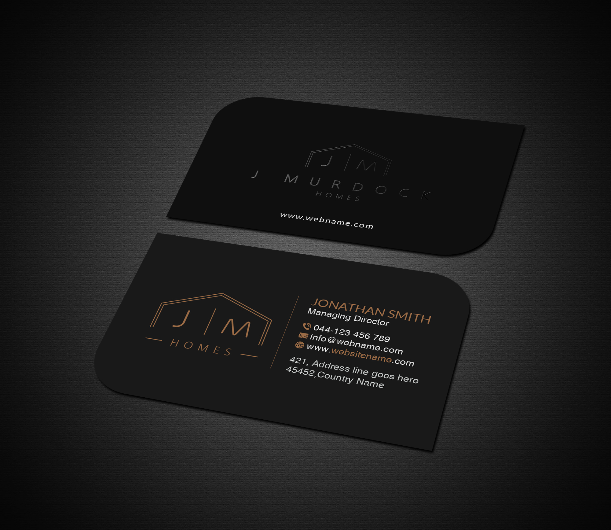 Design de Carte de Visite par Creations Box 2015 pour J Murdock Homes | Design #28065195