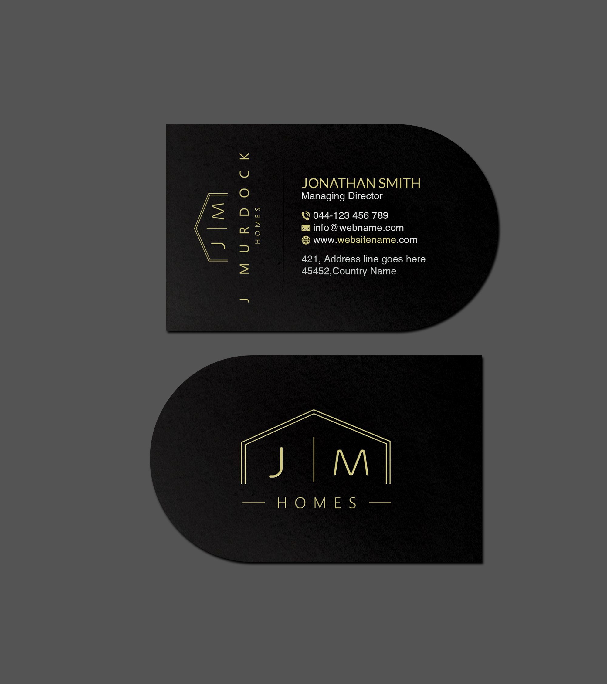 Diseño de Tarjeta de Presentación por Creations Box 2015 para J Murdock Homes | Diseño #28065196
