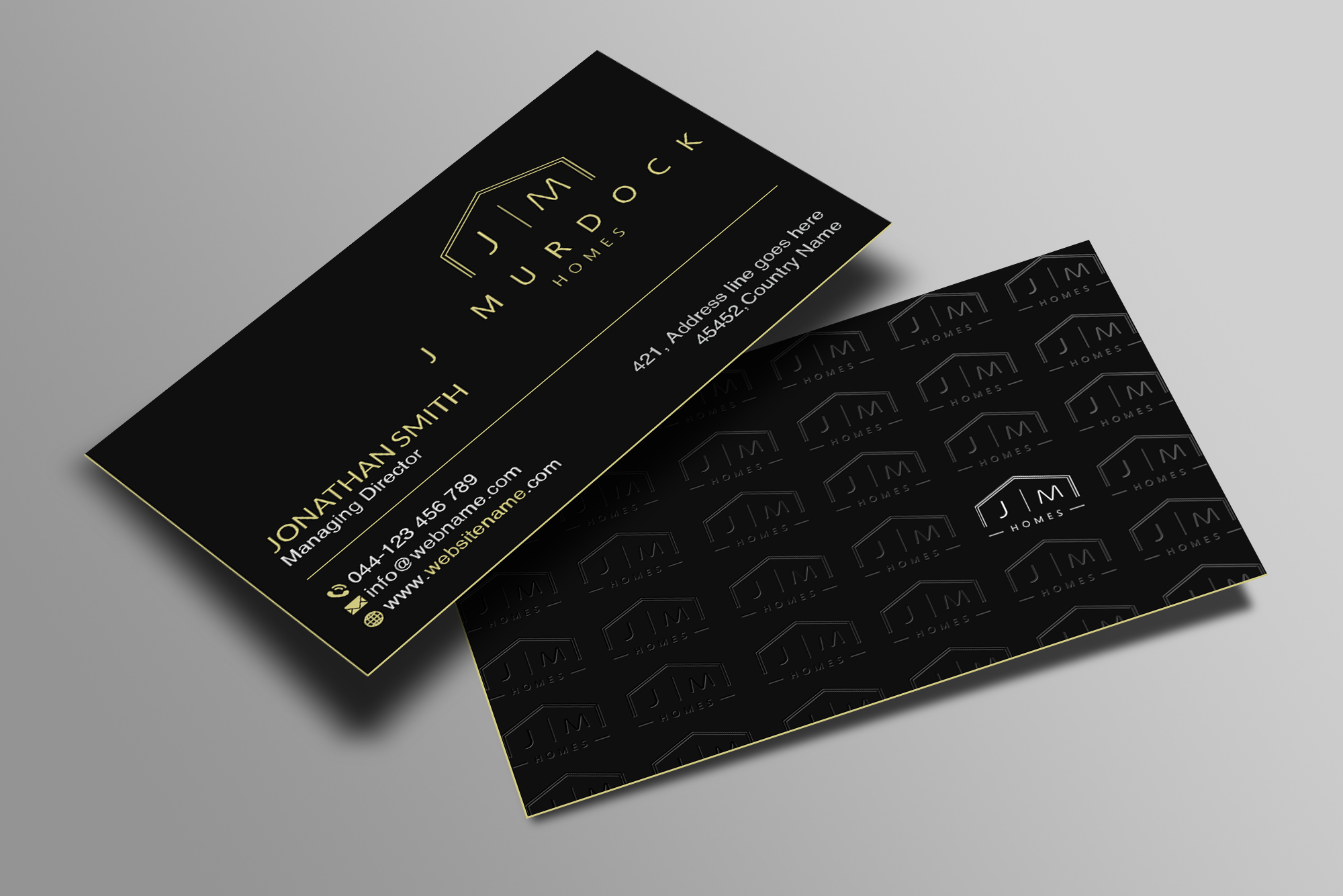 Business Card Design by Creations Box 2015 for J Murdock Homes | Design #28065203
