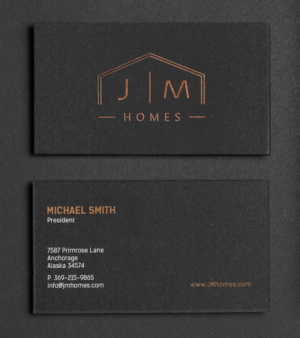 Diseño de Tarjeta de Presentación por chandrayaan.creative para J Murdock Homes | Diseño: #28064481