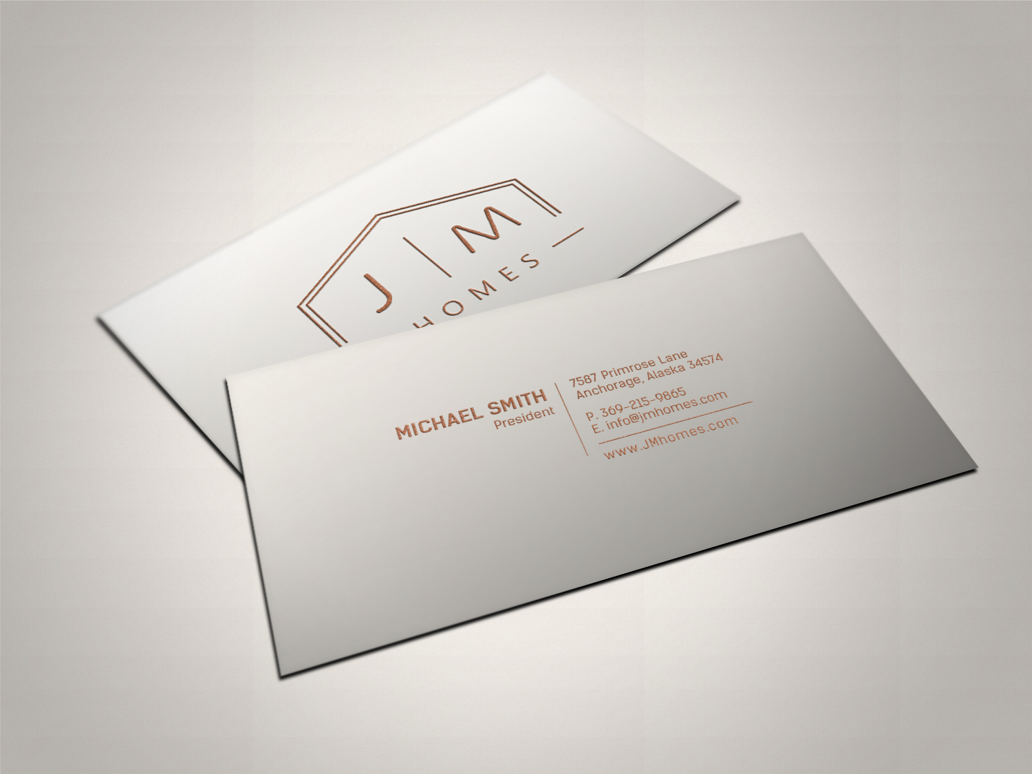 Diseño de Tarjeta de Presentación por chandrayaan.creative para J Murdock Homes | Diseño #28064482