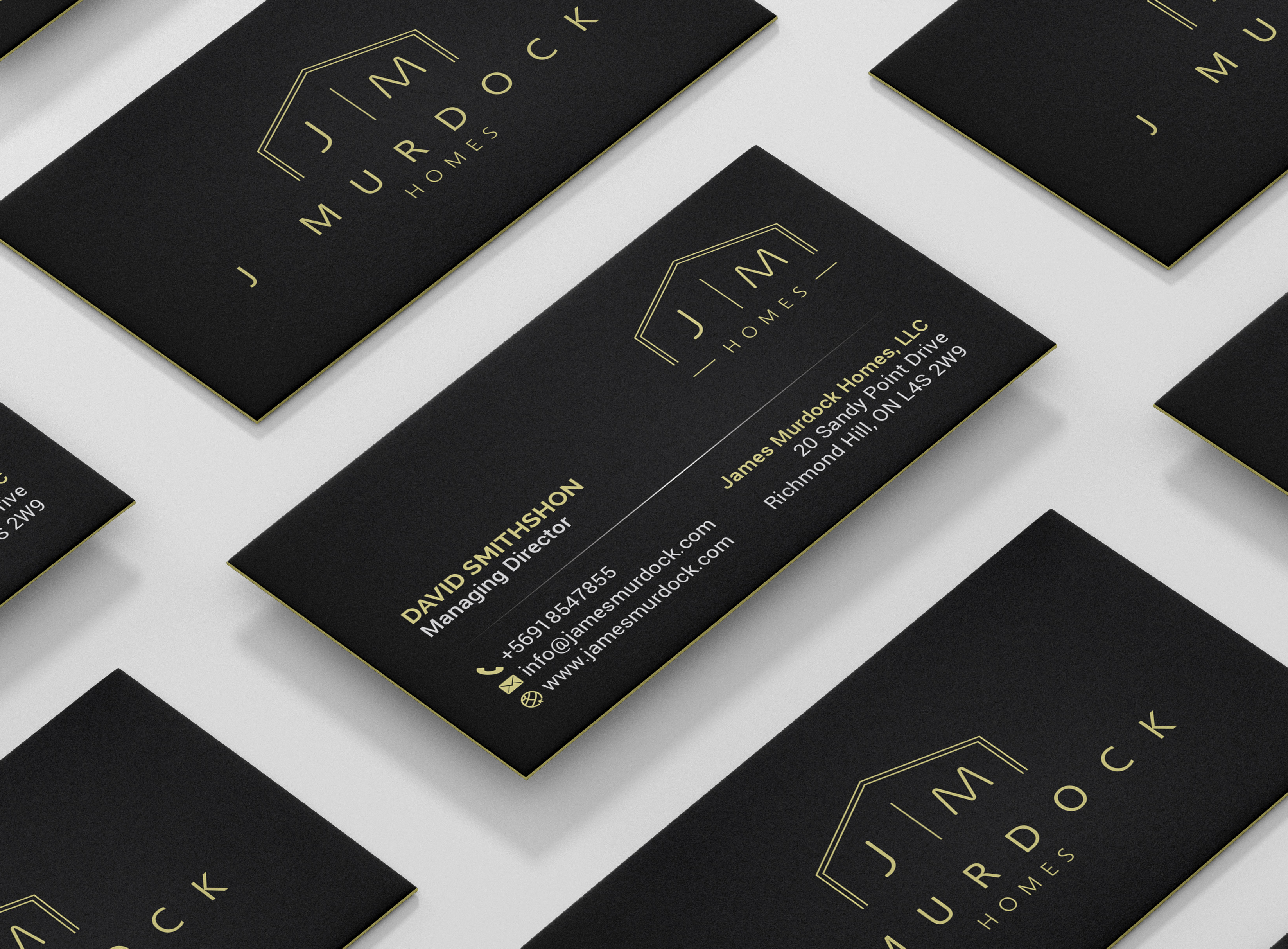 Diseño de Tarjeta de Presentación por R.design para J Murdock Homes | Diseño #28073584