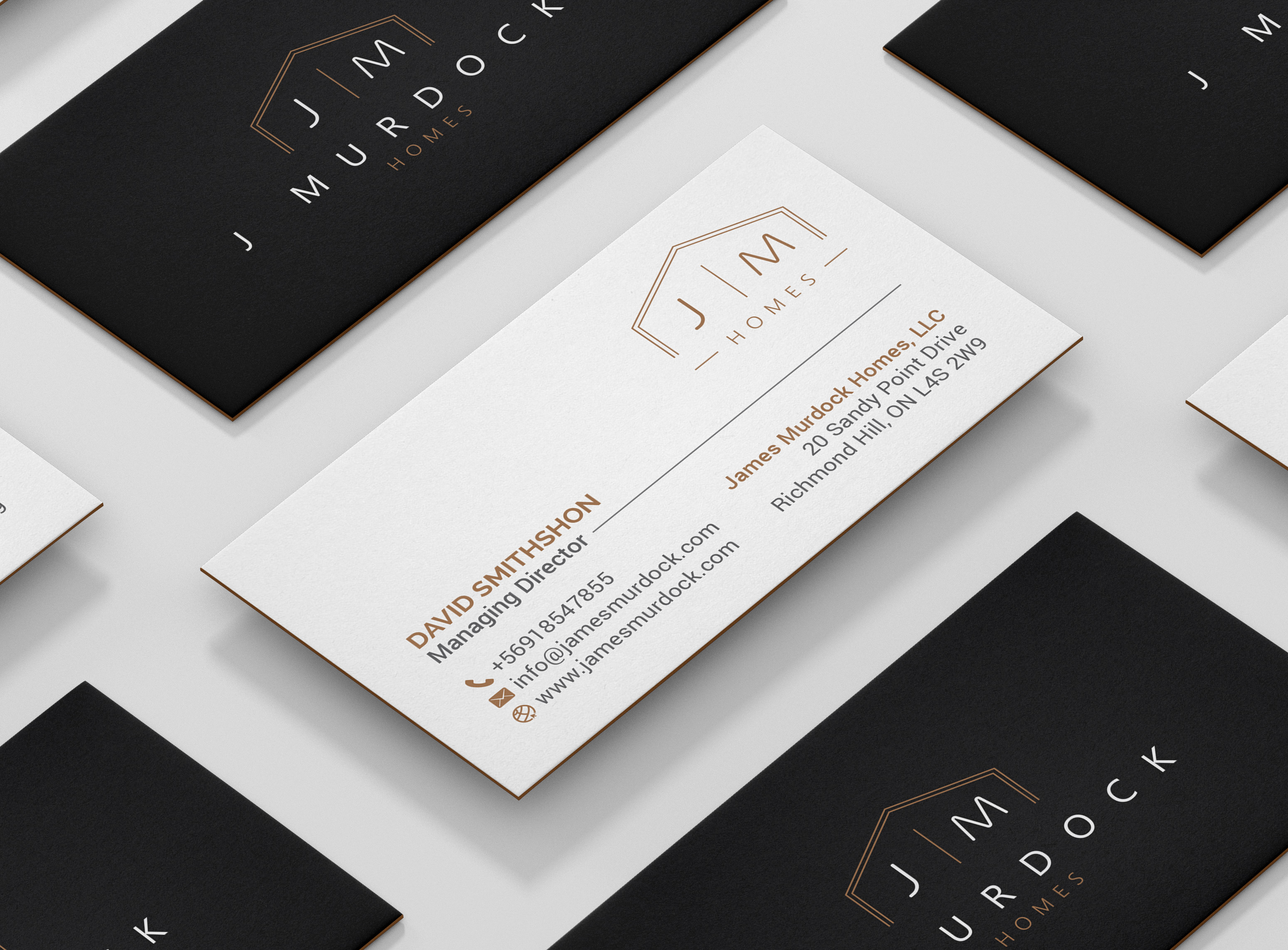 Diseño de Tarjeta de Presentación por R.design para J Murdock Homes | Diseño #28073590