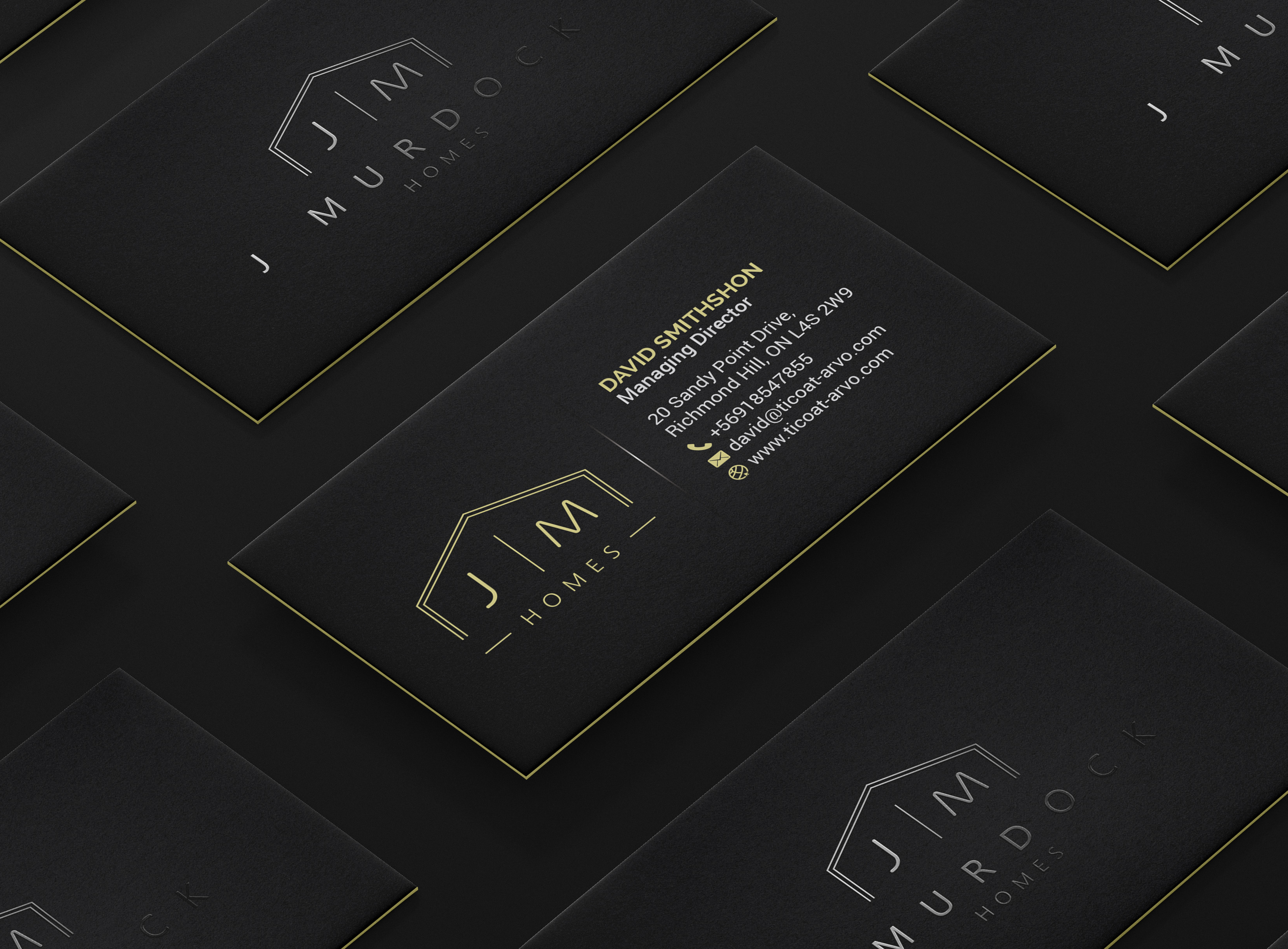 Diseño de Tarjeta de Presentación por R.design para J Murdock Homes | Diseño #28073593
