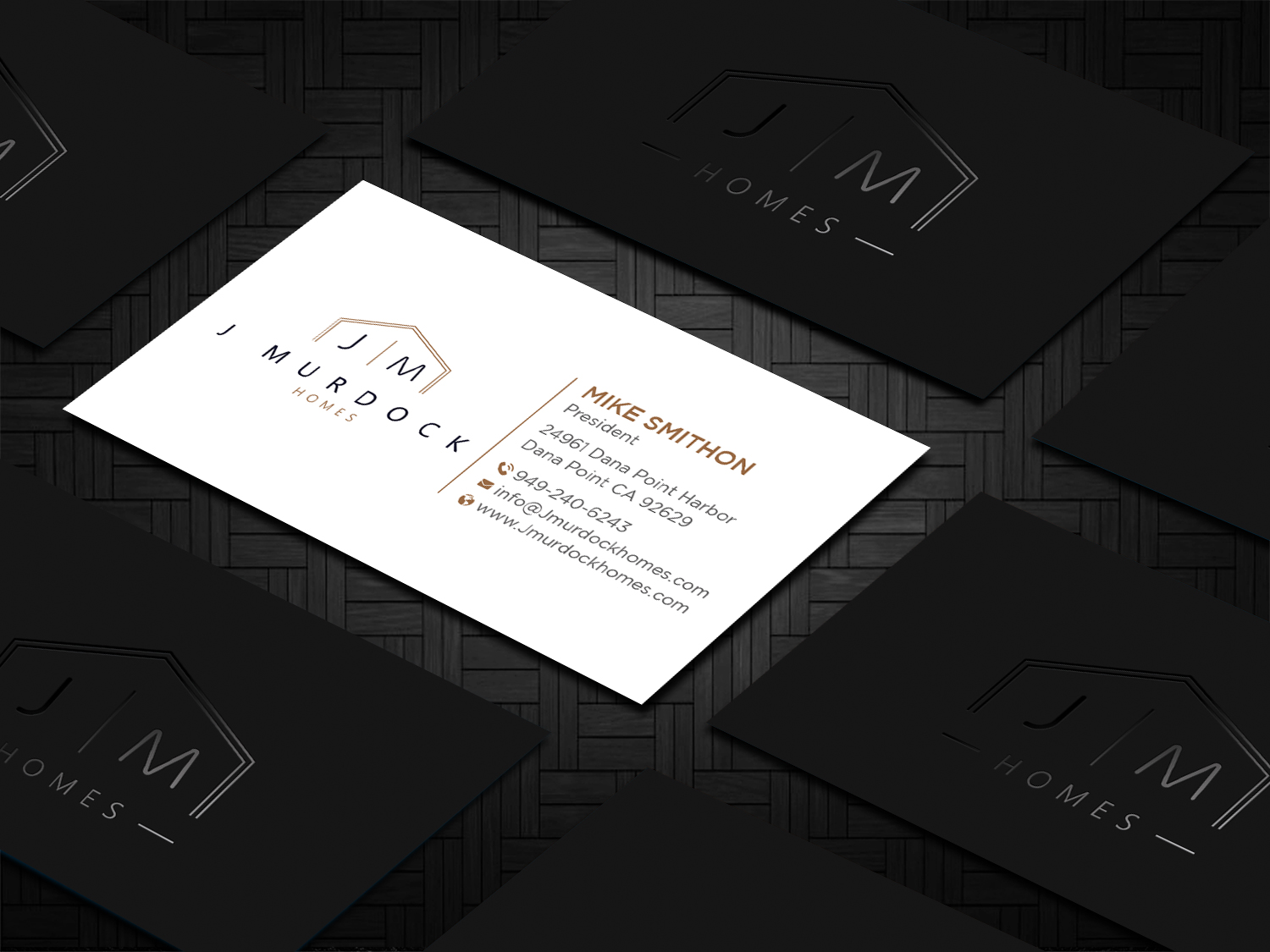 Diseño de Tarjeta de Presentación por DesignShout para J Murdock Homes | Diseño #28061383
