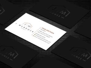 Diseño de Tarjeta de Presentación por DesignShout para J Murdock Homes | Diseño: #28061383