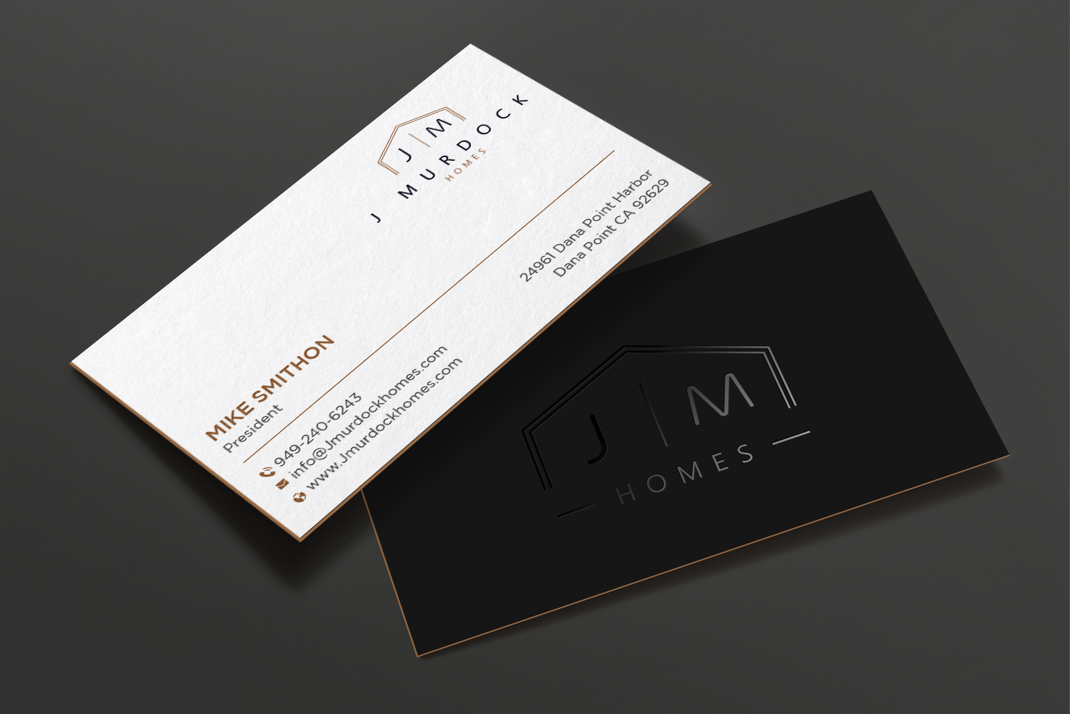Diseño de Tarjeta de Presentación por DesignShout para J Murdock Homes | Diseño #28061531